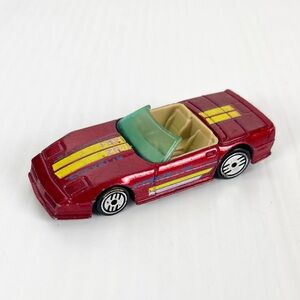 Mattel Hot Wheels 83 Custom Corvette Red Model Toy Car